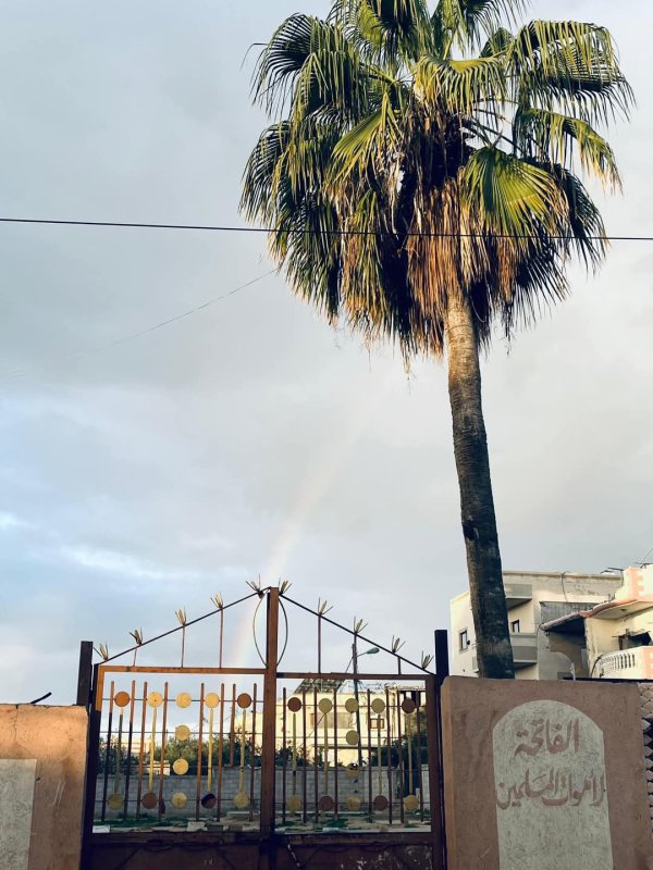 صور صباح أول يوم من شهر رمضان المبارك من أراضي بلدة خزاعة جنوب شرقي محافظة خانيونس، بعدسة: Hisham Mutlak