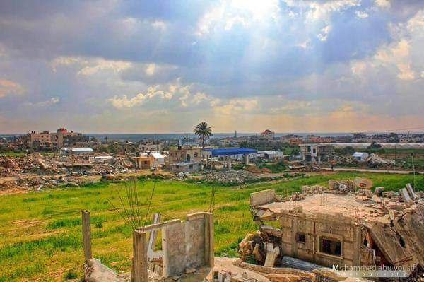 صور بلدة خزاعة شرقي محافظة خان يونس قبل الحرب
