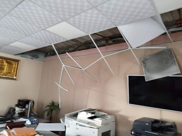 الأضرار التي لحقت مقر بلدية خزاعة نتيجة القصف الإسرائيلي المتواصل على قطاع غزة، الصور بتاريخ: 26-11-2023 نقلاً عن صفحة بلدية خزاعة الرسمية على فيسبوك