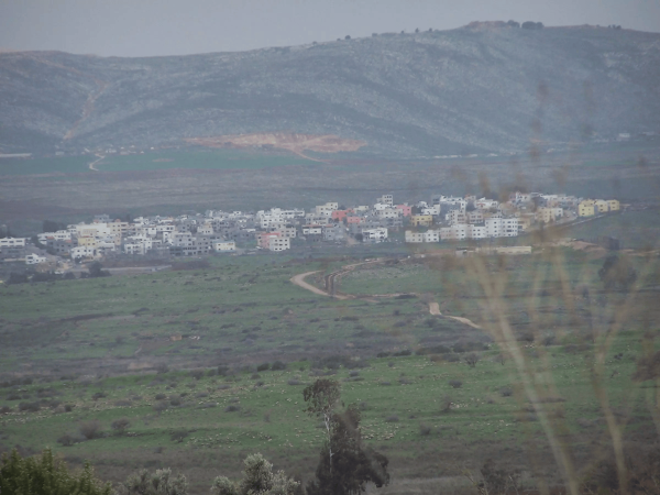 منظر عام لقرية غجر السورية- اللبنانية- الفلسطينية، نقلاً عن موقع فلسطين في الذاكرة
