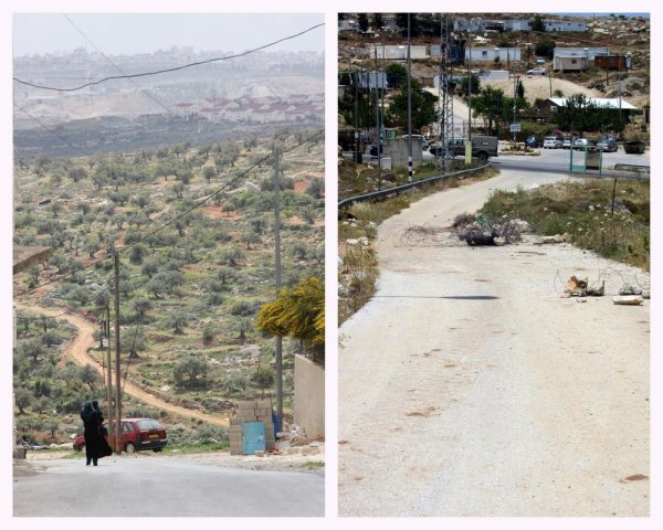 المستوطنات تحيط في قرية برقة