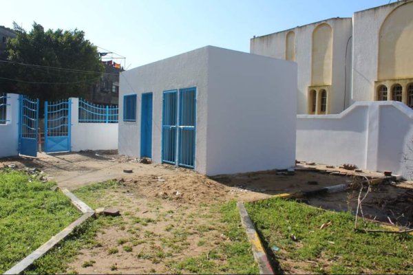 حديقة ومنتزه القرية بعد إعادة ترميمه عام 2020، نقلاً عن صفحة بلدية أم النصر الرسمية على فيسبوك