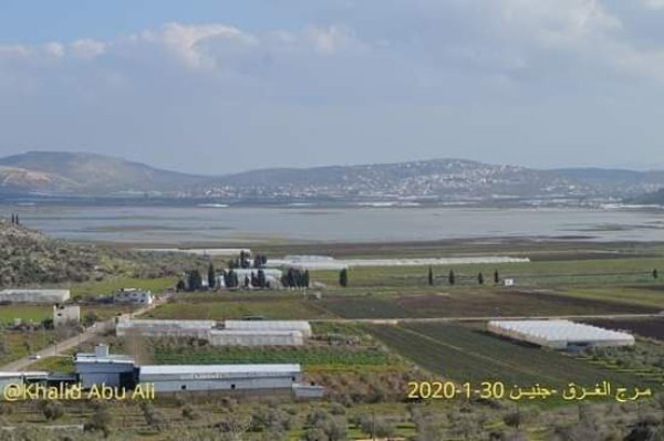 الأراضي المشرفة على قرية جربا جنوبي مدينة جنين