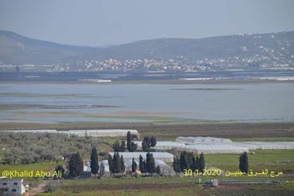 الأراضي المشرفة على قرية جربا جنوبي مدينة جنين