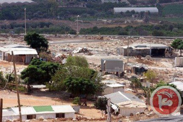 صور من قرية عرب أبو فردة شرق مدينة قلقيلية، نقلاً عن موقع قناة معاً