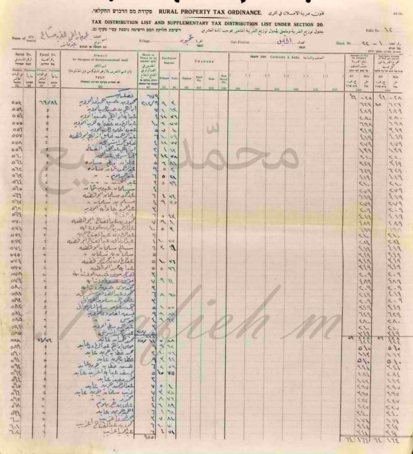 اسماء دافعي الضرائب   عجور