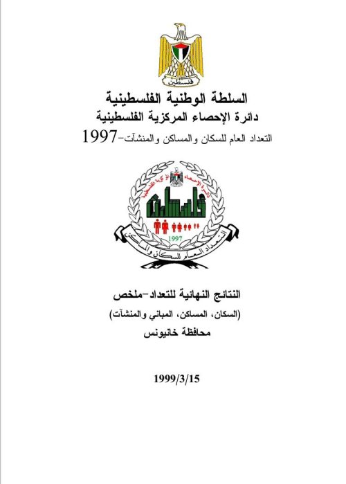 ملخص النتائج النهائية للتعداد محافظة خانيونس  | موسوعة القرى الفلسطينية