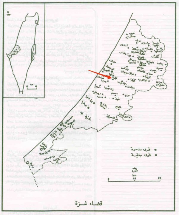 خريطة تظه موقع قرية الجية