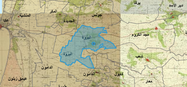 خريطة البروة