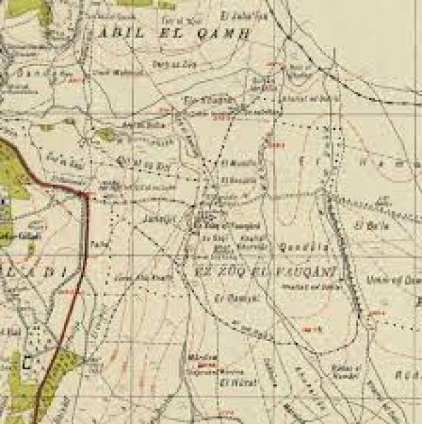 خريطة قرية الزوق الفوقاني