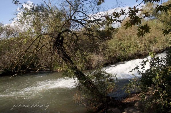 شلال بانياس في قرية العابسية، نقلاُ عن موقع فلسطين في الذاكرة