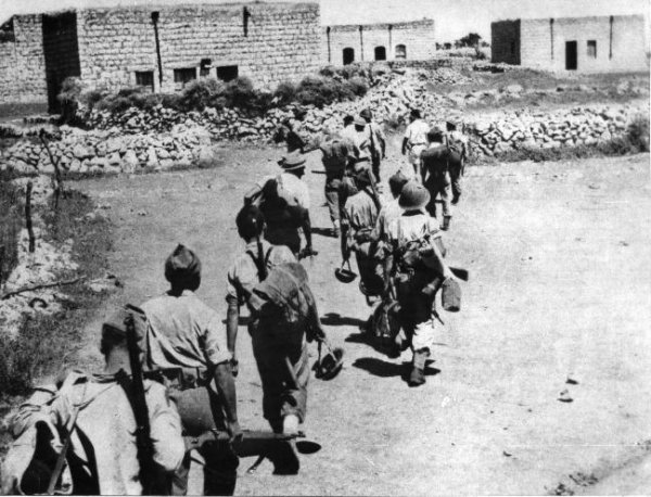 المالكية أثناء دخول لواء يفتاح إليها عام 1948