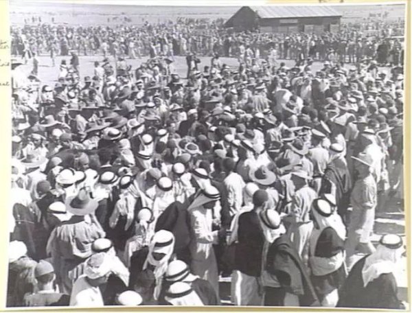 صور من المعسكر البريطاني الذي كان مقاماً على أراضي قرية بربرة فترة الحرب العالمية الثانية  الصور بين عامي 1940- 1942