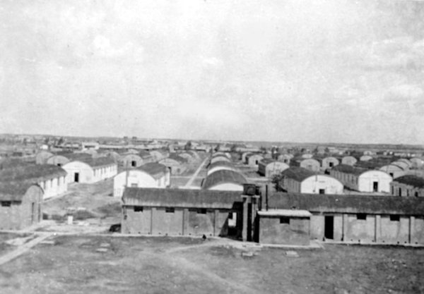 صورة مُعسكر للجيش الإنجليزي بالقرب من بلدة عبدس 1948