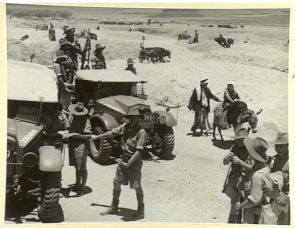 بيادر القمح في قرية قسطينة عام 1940