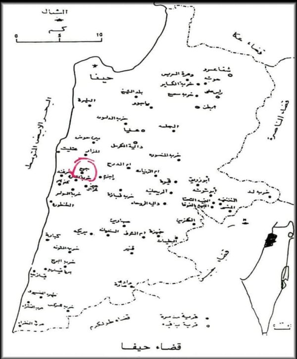 خارطة قرية جبع / حيفا