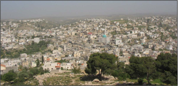 صورة حديثة لبلدة إذنا