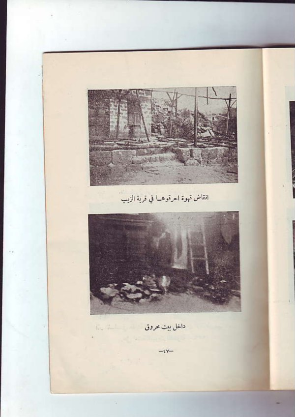 التدمير والحرق في قرية الزيب